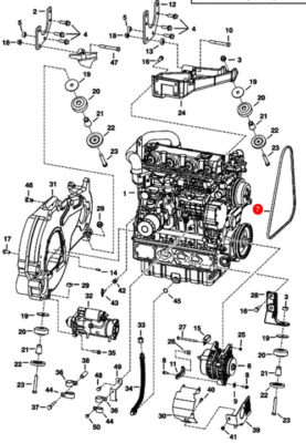 Curea alternator Bobcat A300