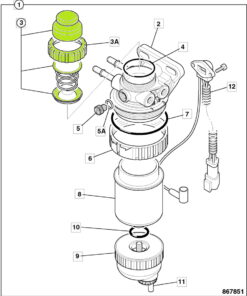 Kit reparatie pompa amorsare JCB 8016