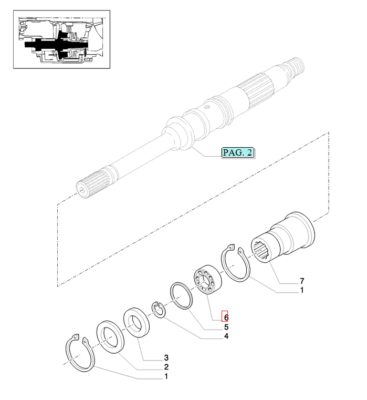 Rulment ax fata Case MXU125R