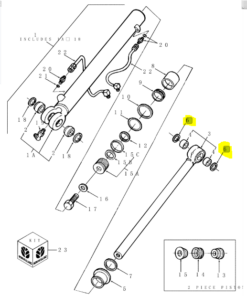 Simering tija cilindru brat Ford 340