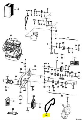 Curea pompa hidraulica Bobcat 751