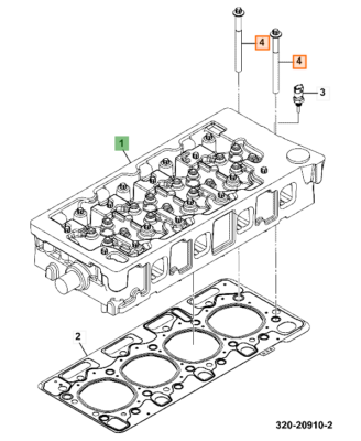 Prezon chiuloasa motor JCB 541-t70