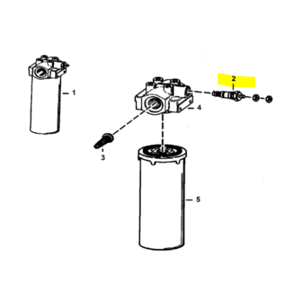 Senzor filtru hidraulic miniincarcator Bobcat 1213