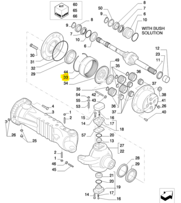 Coroana punte fata Bobcat T35105