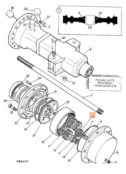 Pinion butuc JCB 550