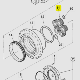 Pinion transmisie finala JCB JS210