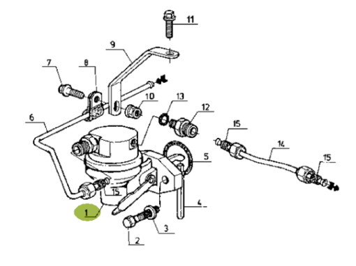 Pompa alimentare tractor John Deere 7200