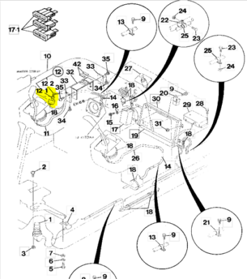 Contact cu cheie pentru miniexcavator Komatsu PC60